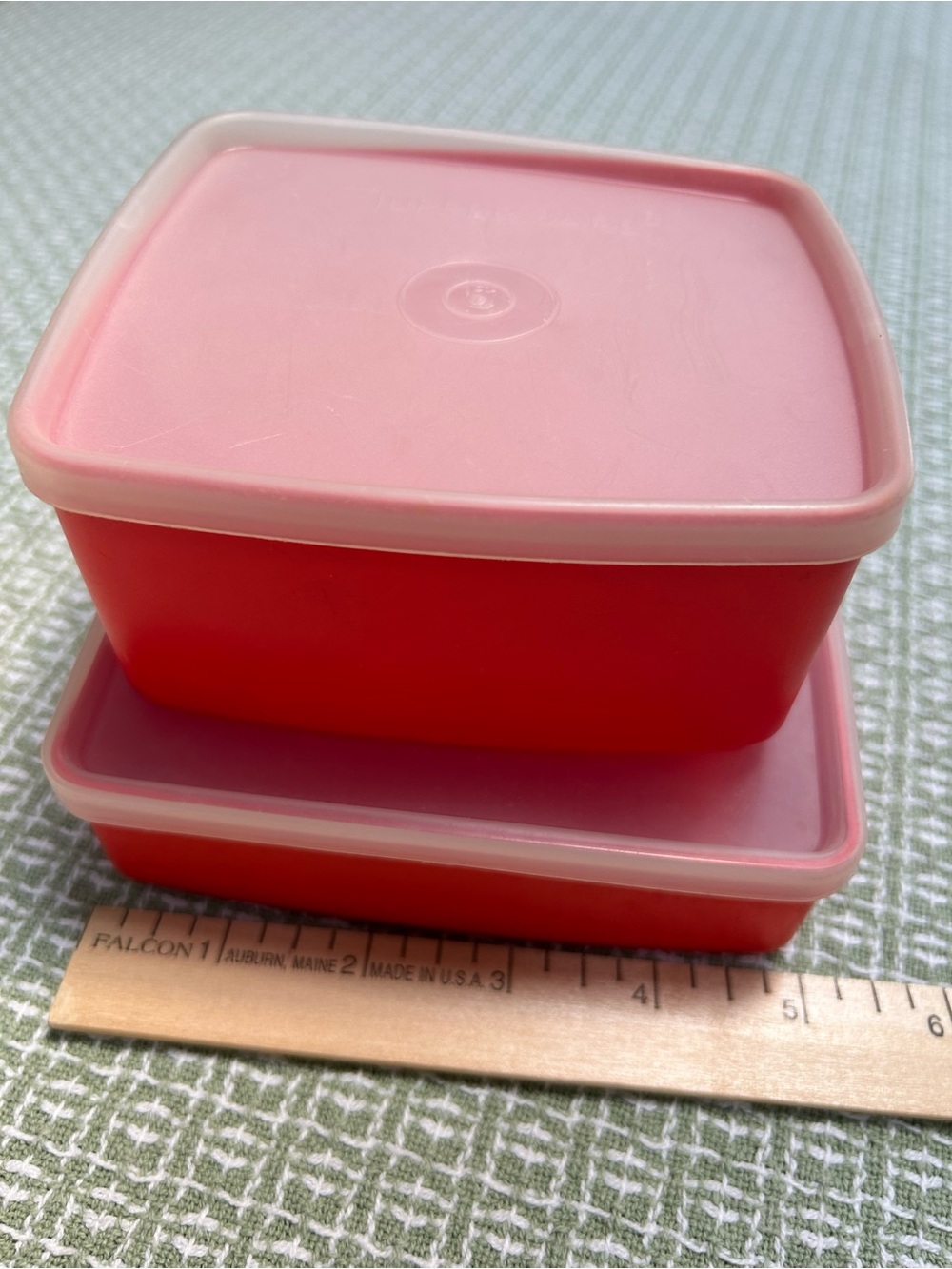 Tupperware Deep orangeFood Storage Container Set - Compact Plastic Meal Storage.